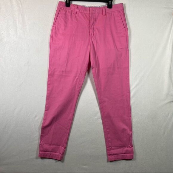 Polo Ralph Lauren Pink Chino Style Ankle Pants Size 8 - Picture 1 of 12